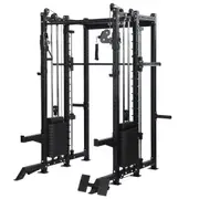 All-in-One Smith Machine + Cable Crossover with 70KG stacks- 2.0mm Modular Power Rack System