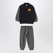 [Il Gufo] Blue/black fleece suit 12 M Multicolor