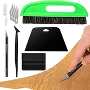Smoothing Tool Kit for Applying Peel and Stick - Wallpaper Scraper Tool - Wallpaper Smoothing Tool with Big Smoothing Squeegee, Felt Scraper, Craft and Wallpaper Brush for Car Wrap