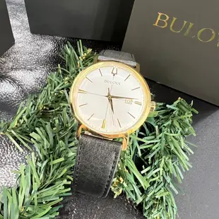 【BULOVA 寶路華】復刻經典皮革男錶 97B172 39mm 現代鐘錶