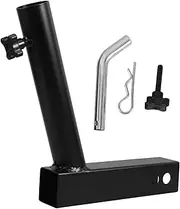 SUPVOX Hitch Flag Pole Holder Mount Kit Universal Car Truck Trailer Flag Pole Mount 2 Inch Hitch Receiver and Easy Install