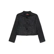 [Max Mara Studio] Max Mara Studio Sequin-embellished Jacket 44 IT BLUE
