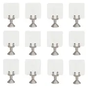 12 x Harp Shape Place Card Menu Holder - 35 x 25mm