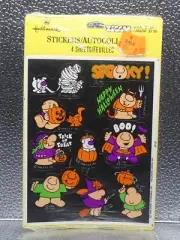 Hallmark Ziggy & Friends Stickers 1996 4 Sheets Halloween USA New Factory Sealed