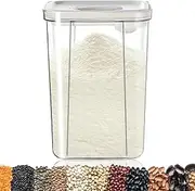 Bssowe 2.8 L Milk Powder Box, Portable Milk Powder Storage Box, Food Storage Containers with Lid, Airtight Storage Containers with Spoon, for Storing Baby Milk Powder, Fruit and Food