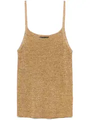 [Roberto Collina] Roberto Collina-Canotta A Coste In Lurex-Donna M