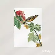 Goldfinch Print · Vintage Botanical Birds · Gallery-Grade Giclée Wall Art Print