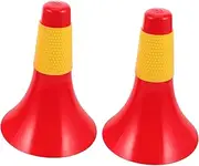 BESPORTBLE 2pcs Football Training Cones Lightweight Agility Markers for Soccer Drills Versatile Outdoor Activity Equipment for Adults Thickened Design for Enhanced Focus