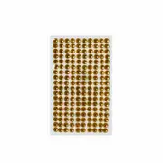 180pcs Adhesive Rhinestones - Gold 5mm, Scrapbooking Card Making Art & Craft
