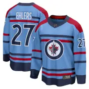 Winnipeg Jets Fanatics Anniversary Alternate Replica Breakaway Jersey - Light Blue - Nikolaj Ehlers - Mens