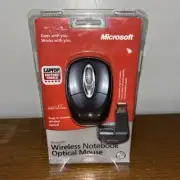 New NIB Microsoft Wireless Notebook Optical Mouse 3000 PC Windows Mac