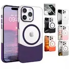 For iPhone 16 Pro Max 15 14 11 Mag Safe Not-Yellowing Hard Clear Back Slim Case