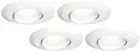 4" White Gimbal Retrofit 10W LED Eyeball Downlights 4-Pack