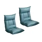2X Green Lounge Recliner Lazy Sofa Bed Tatami Folding Gaming Floor Chair