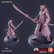 Catfolk Pirate C Epic Miniatures RPG D&D Pathfinder 3D Print
