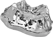 JEWEDECO Ashtray Tabletop Ash Container Cigarette Ash Holder Ash Holder Case Smoking Ash Container Smoke Butt Holder Volcano Ash Tray Smoking Ash Tray Smoke Ash Tray Resin Silver