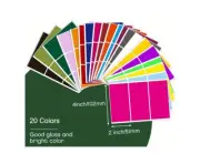 Colored Sticker Labels: 2"x4" Color Coding Box Stickers - 60 Labels in 20 Colors