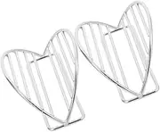 DECOMELODY 2Pcs Stainless Steel Taco Holder Tray for Grilling Baking and Serving Tacos Sushi Snacks for Family Gatherings Parties and Events