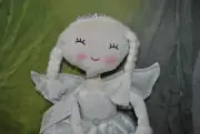 NEW 34th & PINE SNOW DOLL ANGEL BALLERINA w/HEART Shelf Sitter Sparkle 21"