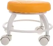 HONMEET Rolling Swivel Stool with Wheels Ergonomic Nail Chair for Pedicure Spa Cushioned Durable Mobile Beauty Stool for Salon Home Use
