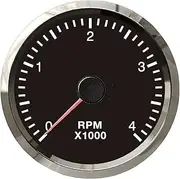 APTPKGDFDK Universal Car Boat 52mm WiFi Tachometer 0-4000RPM Generator ATV Programmable Gauge for Diesel Gasoline 12/24V with Backlight Temperature Meter(4KRPM BS)