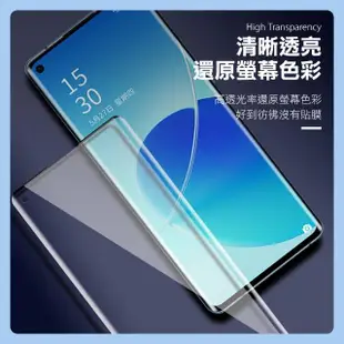 OPPO Reno6 Pro 5G 6.55吋 曲面黑半膠高清鋼化膜手機保護貼(Reno6Pro保護貼 Reno6Pro鋼化膜)