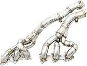 Shuogoufeng Store Stainless Steel 304 Catalytic Converter Manifold Header Stainless Steel 304 Exhaust Pipes Compatible With BMW E46 M3