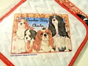 Cavalier King Charles Spaniel Pipsqueak Productions Dish Towel Pot Holder Set