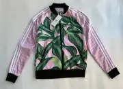 Adidas Originals x Farm Rio Three Stripe Palm Leaf Print Jacket size S