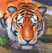 Craft Buddy - DIY CrystalArt Card Kit - Tiger