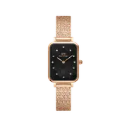 Daniel Wellington Quadro 20x26 Lumine Rose Gold Mother of Pearl Black Watch