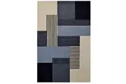 Handmade Wool Rug-Pixel 6406-Grey