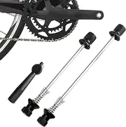 Wheel Hub Skewer, Road Bike Skewer, Folding Anti-Theft Wheel Bearing Skewer, Removable Aluminium Alloy Bars with Quick Release for Front and Rear Wheel, Lightweight