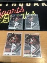 2019/20 Clearly Donruss Acetate GOLD SP DEMAR DEROZAN Spurs #39 4 Card Lot