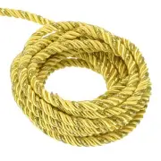 Twisted Cord Trim, 16 Yard 5mm Twine Braided Rope Thread String Dark Gold & Gold
