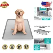 Unique FLAT-A-WAY Design Dog Crate Tray 35.375" x 21.875" - Easy Slide