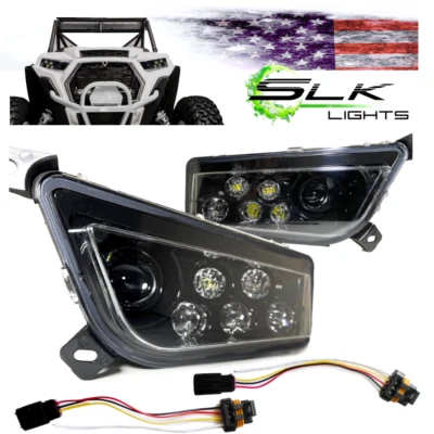 Polaris RZR LED Headlight Non Halo XP 1000, 900, General (Black Non)