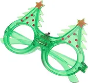 FOMIYES Christmas Tree Flashing Glasses Light Up Xmas Sunglasses for Parties Dances Festivals Fun Christmas Accessories for Photo Booth Props Carnival Favors