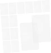 FUNNETOYU 50pcs Id Case Card Sleeves Plastic Badge Sleeve Card Covers for Debit Cards Clear Badge Sleeve Hard Plastic Card Holder Badge Protector Badge Covers Clear Transparent
