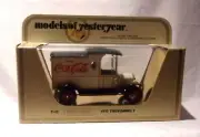 KKar Matchbox - 1978 Yesteryears - 1912 Ford Model "T" - White - Coca - Cola