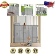 Elegant 47” Tall Retractable Baby & Dog Gate - Indoor & Outdoor Safety Solution