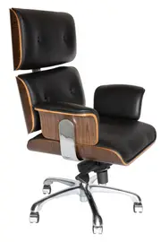 SK Designer Living Replica Eames High Back Executive Desk / Office Chair - Black (V2)