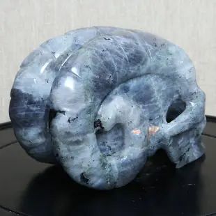 阿賽斯特萊 惡魔巴風特紫月光拉長石幻彩水晶骷髏雕刻1KG 綠藍黃紫紅粉黑白銀鈦晶髮晶幽靈超七極光23水晶球柱手珠排禮物