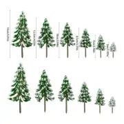 Model Tree 1.97-5.9In Mini Snow Pine Model Tree Building DIY Scenery Landscape