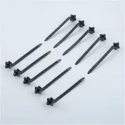 COZYROOM 50PCS Car Cable Fastening Ties Nylon Black Car Auto Cable Strap Push Mount Wire Tie Retainer Clip Clamp