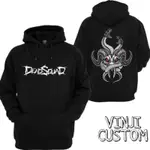 DEAD SQUAD HOODIE JACKET 非拉鍊夾克帶棉嬰兒毛圈抓絨成年男人女士超大黑色饒舌帽