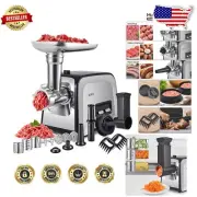 Electric Meat Grinder with Sausage Kit & Kubbe Attachment - Easy Clean