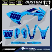 HUSQVARNA TC50 TC65 MOTOCROSS GRAPHICS CUSTOM MX GRAPHICS KIT 50 65 BLOK BL-O/BL