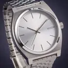 New Nixon A045-1920 Time Teller ALL Sliver Stainless Steel unisex Watch 37mm