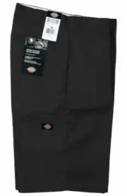 NWT Dickies 13 Inch Loose Fit Cell Phone Pocket Shorts #42283 Black